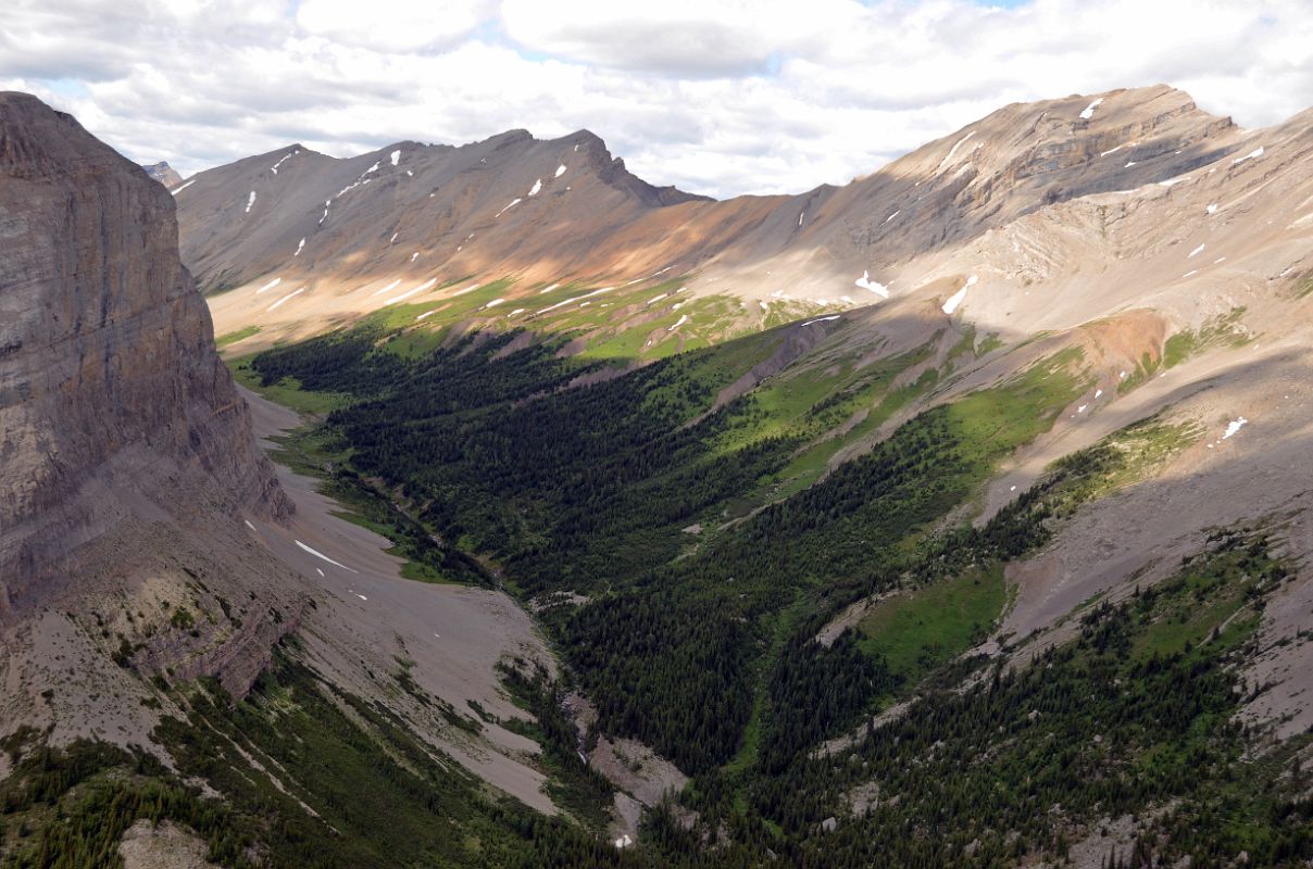 04 Cave Mountain and Og Mountain From Helicopter Just After Taking Off From The Lake Magog Helipad